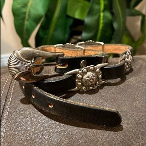 Dark Brown Leather Belt